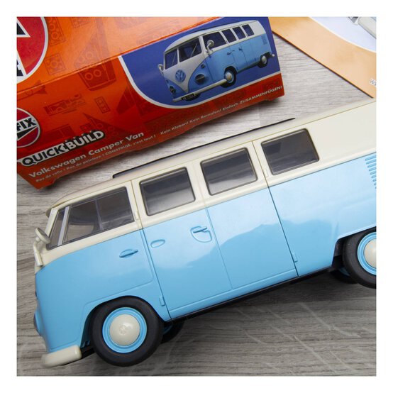 Airfix Quickbuild Blue Volkswagen Campervan Model Kit image number 2
