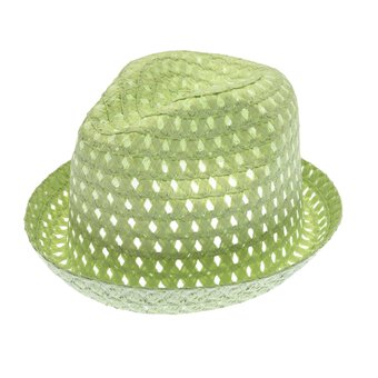 Green Trilby Hat 