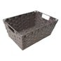 Grey Paper Storage Basket 33cm x 23cm x 14cm image number 1