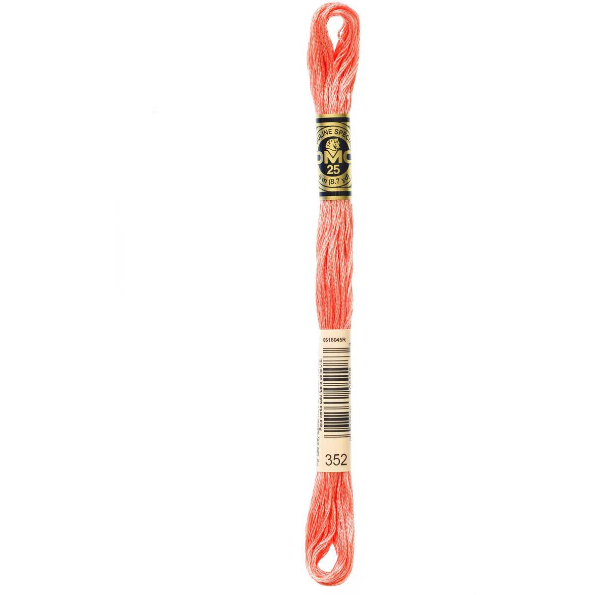 DMC Orange Mouline Special 25 Cotton Thread 8m (352) | Hobbycraft