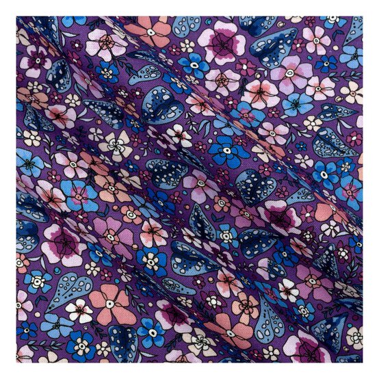 Blue Rainbow Garden Cotton Fat Quarters 4 Pack image number 4