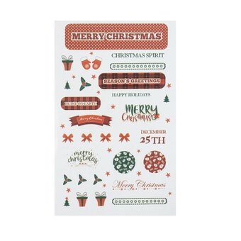Festive Santa Sticker Sheet