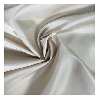 Beige Taffeta Anti-Static Lining Fabric by the Metre