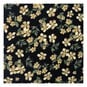 Black and Cream Ditsy Floral Brushed Print Fabric by the Metre image number 2