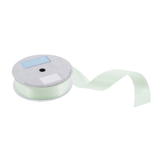 Trimits Mint Green Double-Faced Satin Ribbon by the Metre 25mm image number 1