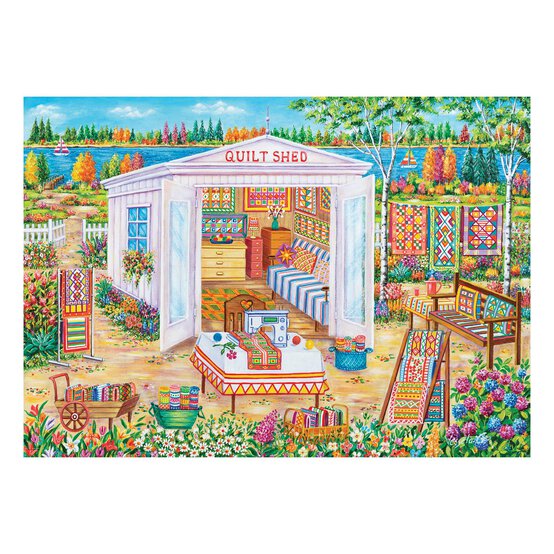 Quilt Shed Jigsaw Puzzle 1000 Pieces image number 2