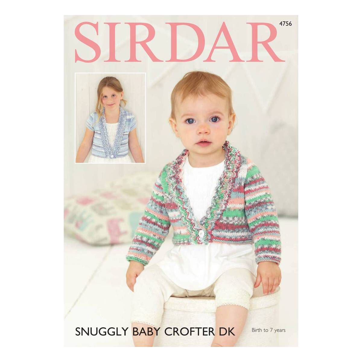 Sirdar Snuggly Baby Crofter DK Cardigans Digital Pattern 4756 | Hobbycraft