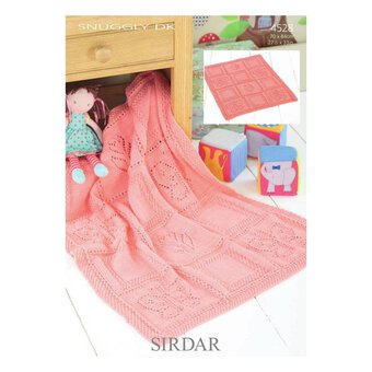 Sirdar Snuggly DK Baby Blanket Digital Pattern 4528
