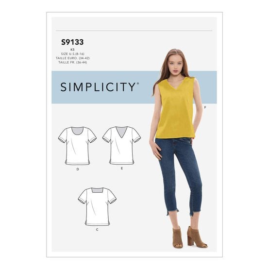 Simplicity Women&rsquo;s Top Sewing Pattern S9133 Sizes 8 to 16 image number 1
