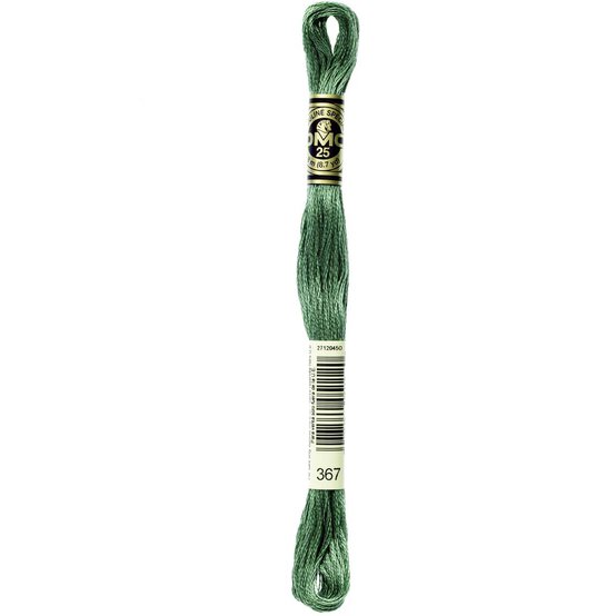 DMC Green Mouline Special 25 Cotton Thread 8m (367) image number 3