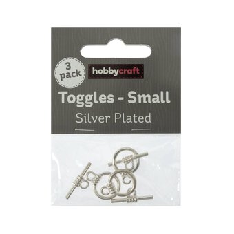 Silver Plated Toggle Clasp 13mm 3 Pack