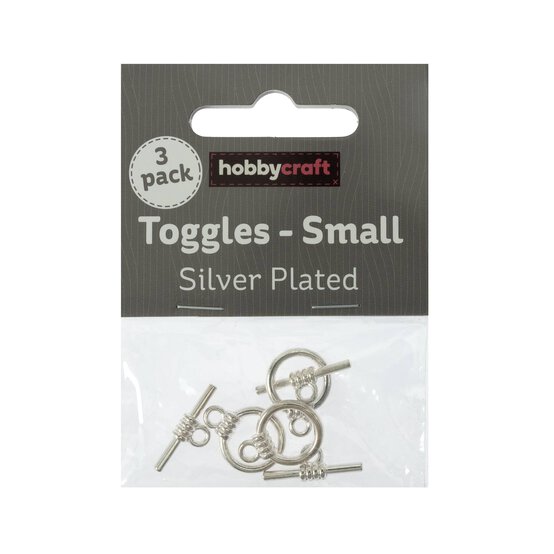 Silver Plated Toggle Clasp 13mm 3 Pack image number 2