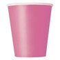 Hot Pink Paper Cups 8 Pack image number 1