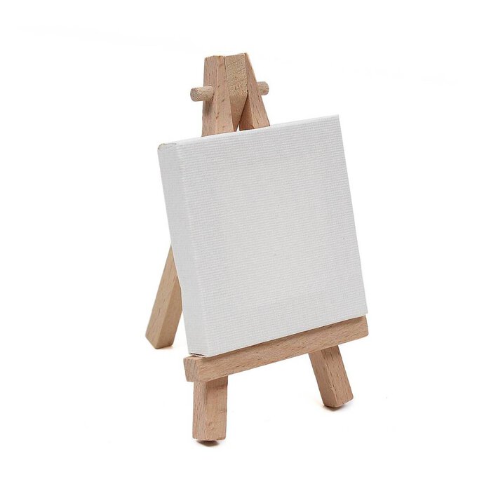 canvas and easel