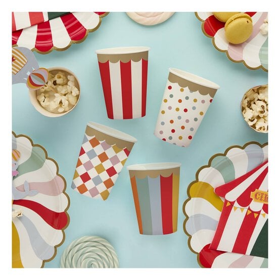 Circus Paper Cups 8 Pack  image number 2