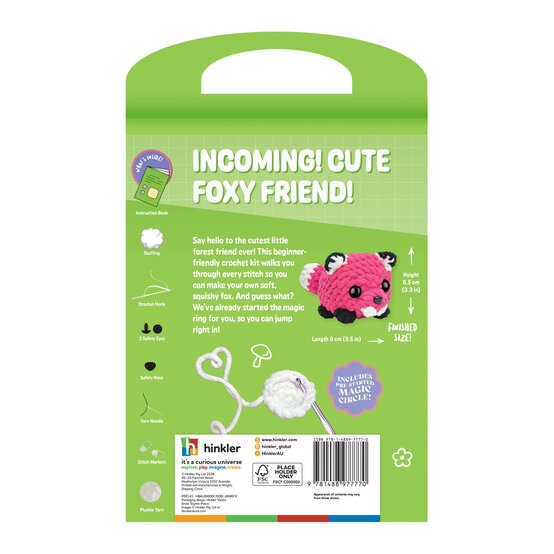 Oh My Craft! Frankie Fox Crochet Plushie Kit image number 3