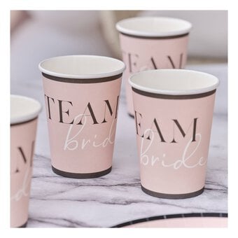 Ginger Ray Team Bride Hen Party Paper Cups 8 Pack