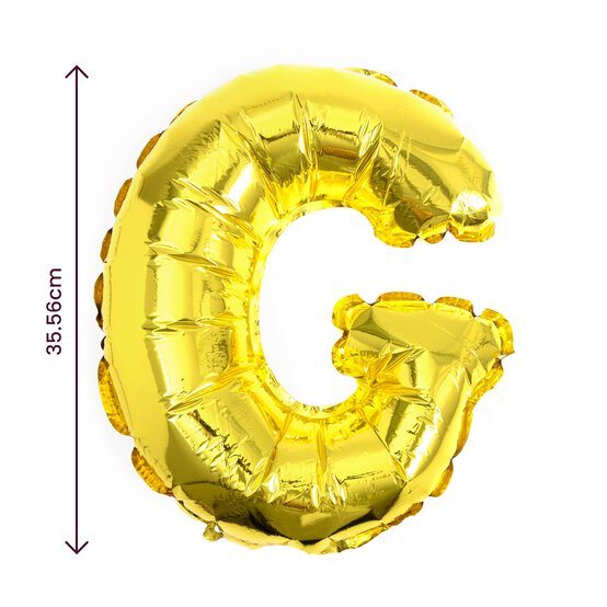 Gold Foil Letter G Balloon image number 2