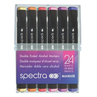 Basic Colours Spectra AD Markers 24 Pack