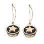 Wooden Mince Pie Embellishments 2 Pack image number 1