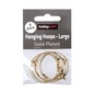 Gold Plated Hanging Hoops 35mm 8 Pack image number 1