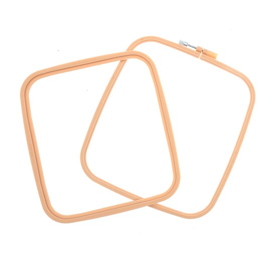 Plastic Rectangle Embroidery Hoop 26.5cm x 23cm image number 3