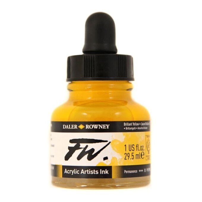 Daler-Rowney Brilliant Yellow FW Artists Ink 29.5ml image number 1