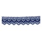 Navy 25mm Scallop Cotton Lace Trim by the Metre image number 1