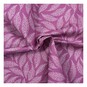V&A Pressed in Time Pink Leaves Cotton Fabric by the Metre image number 1