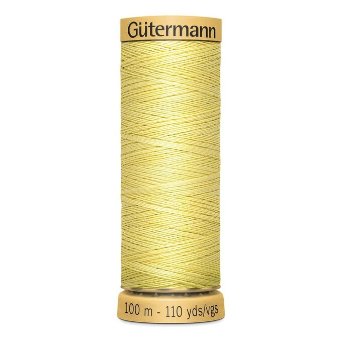 Gutermann Yellow Cotton Thread 100m (349) image number 1