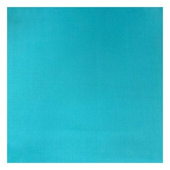 Turquoise Polycotton Fabric by the Metre image number 2