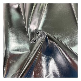 Silver Rayon Metallic Foil Fabric by the Metre