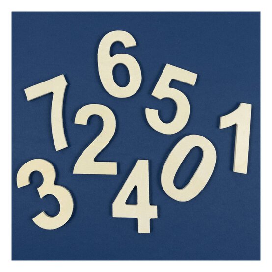 Small Wooden Number 1 6.5cm image number 2