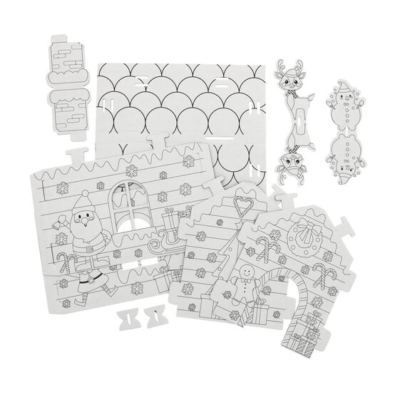 Colour Your Own Gingerbread House Kit image number 3