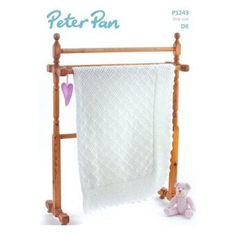 Peter Pan Baby Merino Knitted Swaddle Blanket Digital Pattern P1243