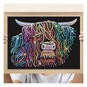 Kitfix Highland Cow Sequin Art Blue Premium Kit image number 2