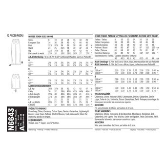 New Look Women&rsquo;s Trousers and Skirt Sewing Pattern N6643