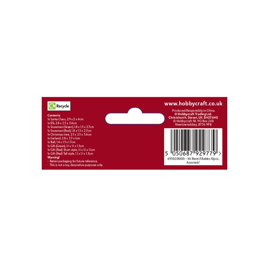 Christmas Resin Decorations 10 Pack image number 5