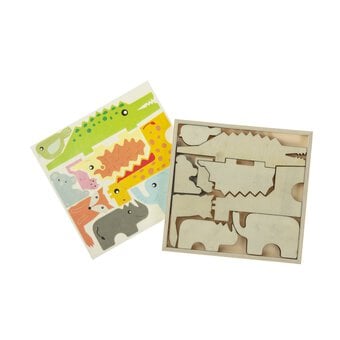 Decorate Your Own Animal Wooden Shapes 9 Pack