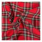 Royal Stewart Poly Viscose Tartan Fabric by the Metre image number 1