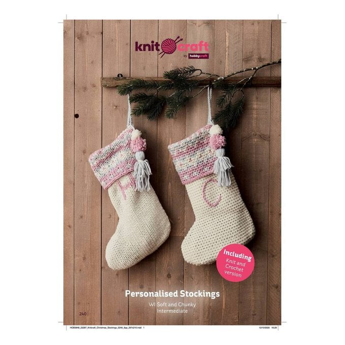 Knitcraft Personalised Stockings Digital Pattern 0240 image number 1