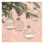 Hanging Fillable Baubles 8cm 4 Pack image number 1