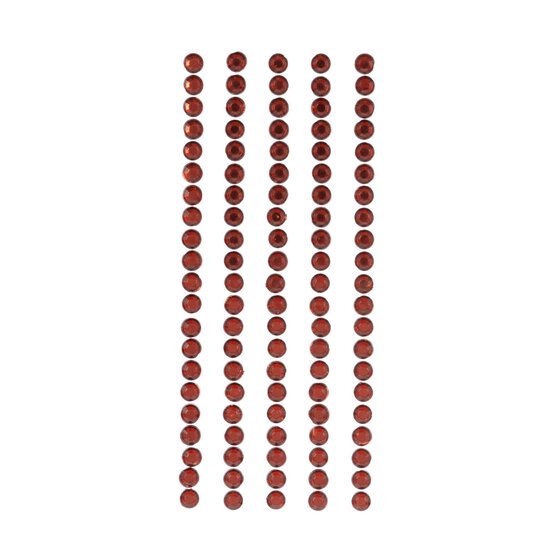 Red Adhesive Gem Strips 5mm 5 Pack image number 1