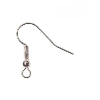 Beads Unlimited Silver Long Ballwire Fish Hooks 6 Pack
