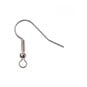 Beads Unlimited Silver Long Ballwire Fish Hooks 6 Pack image number 1