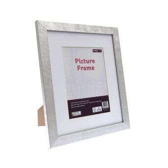 Metallic Silver Picture Frame 25cm x 20cm