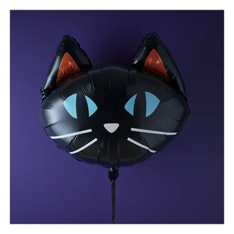 Large Black Cat Foil Balloon
