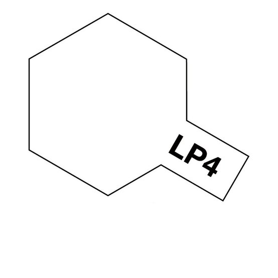 Tamiya Flat White Lacquer Paint 10ml (LP-4)  image number 2