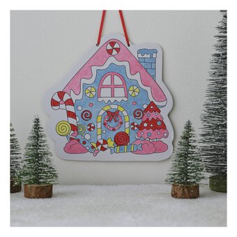 Paint Your Own Gingerbread House Canvas Kit