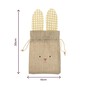 Hessian Bunny Pouch 20cm  image number 4